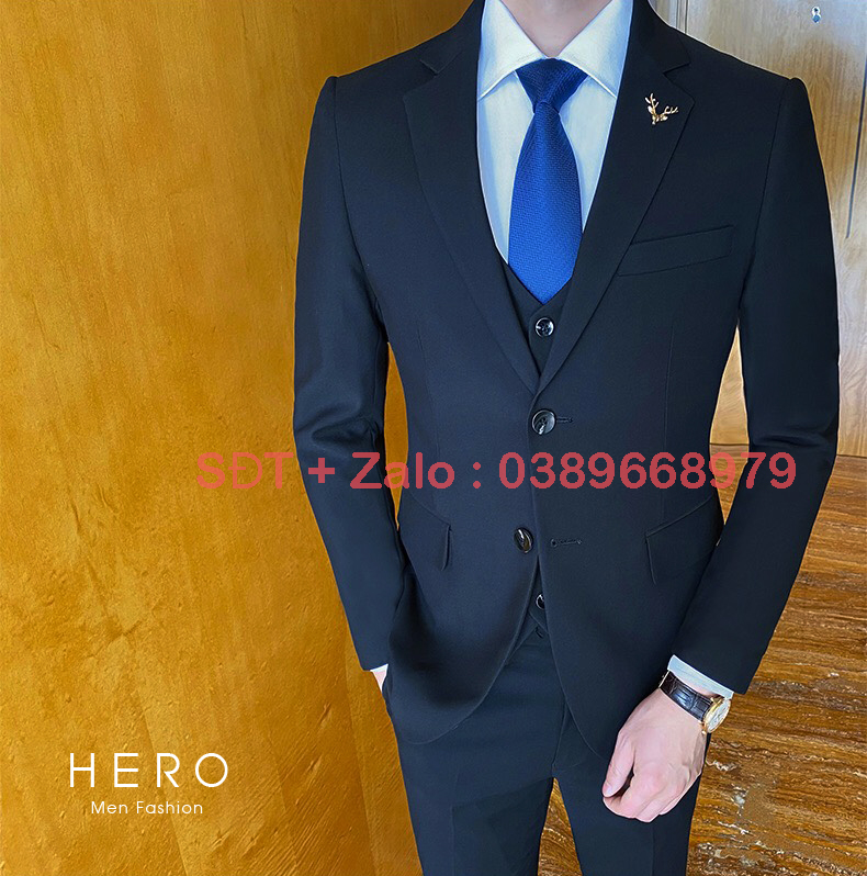 Bộ Vest Nam Cao Cấp Hàn Quốc 2 Cúc, Bộ suit Nam thanh niên chất vải xịn
