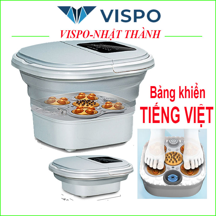 Chậu ngâm chân massage, máy ngâm chân massage hàng thương hiêu Vispo dạng Bồn ngâm chân