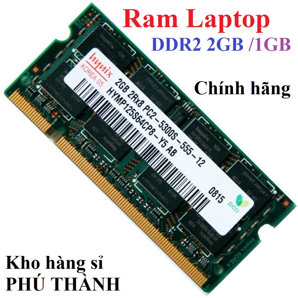 Ram laptop ddr2 2gb, ddr2 1gb hàng tháo máy hoạt động tốt