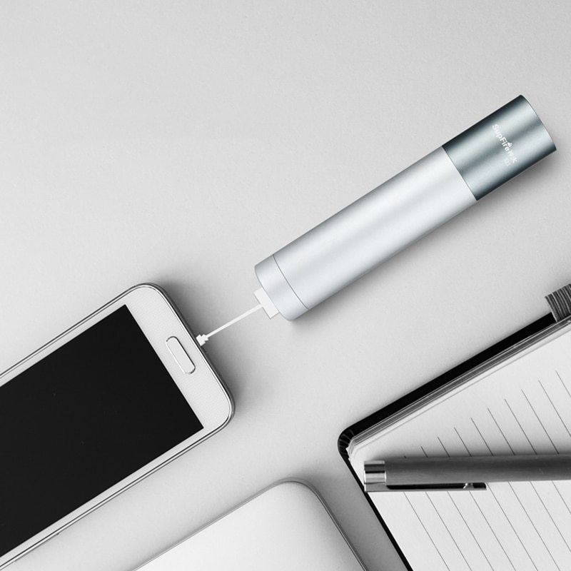 Đèn Pin Mini Supfire S11, Đèn LED Flash USB 4300MAH
