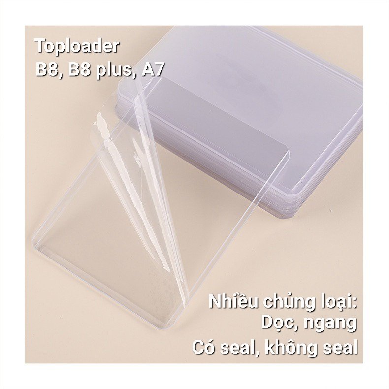 Toploader nhựa cứng đựng thẻ ảnh thần tượng SHOPMEO48 TL01
