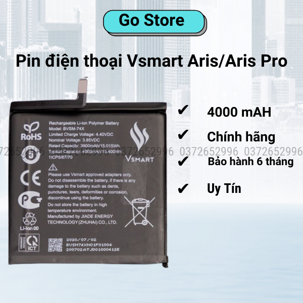 Pin điện thoại Vsmart Aris/ Aris Pro