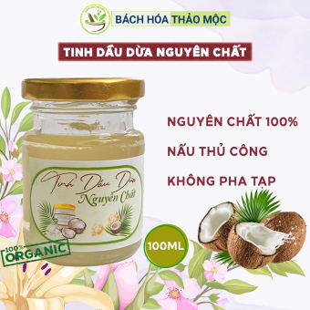 100ml Dầu Dừa Nguyên Chất Nấu Thủ Công