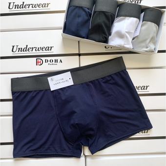 Quần lót nam Boxer mùa hè vải lụa băng, Quần sịp nam đùi thun lạnh cao cấp kháng