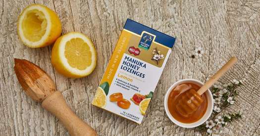 Kẹo ngậm Mật ong Manuka Honey Drops Ginger & Lemon Flavour Vị Chanh và Gừng MGO 400+