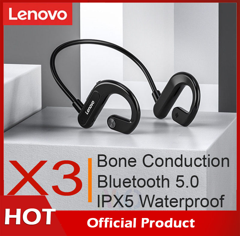 Tai Nghe Bluetooth 5.0 Không Dây Lenovo X3, Tai Nghe Nhét Tai Thể Thao Âm Thanh Nổi Chống Mồ Hôi, Hỗ Trợ IOS Andorid Cho Chạy Riding