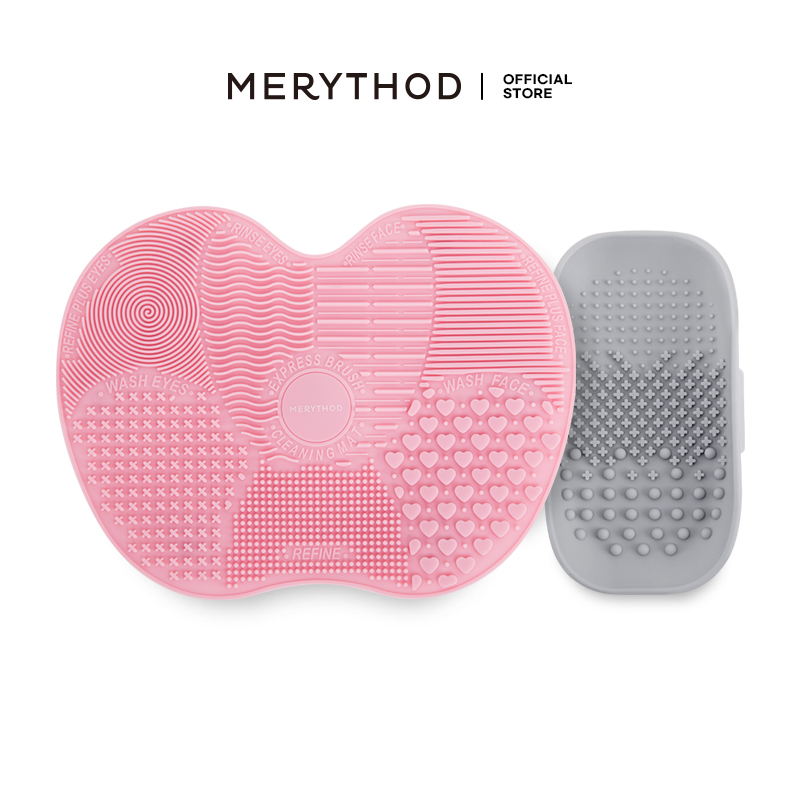 Gambar [MERYTHOD] Makeup Brush Cleaning Pads Super Flexible Silicon Material (2 Types and 2 Colors)