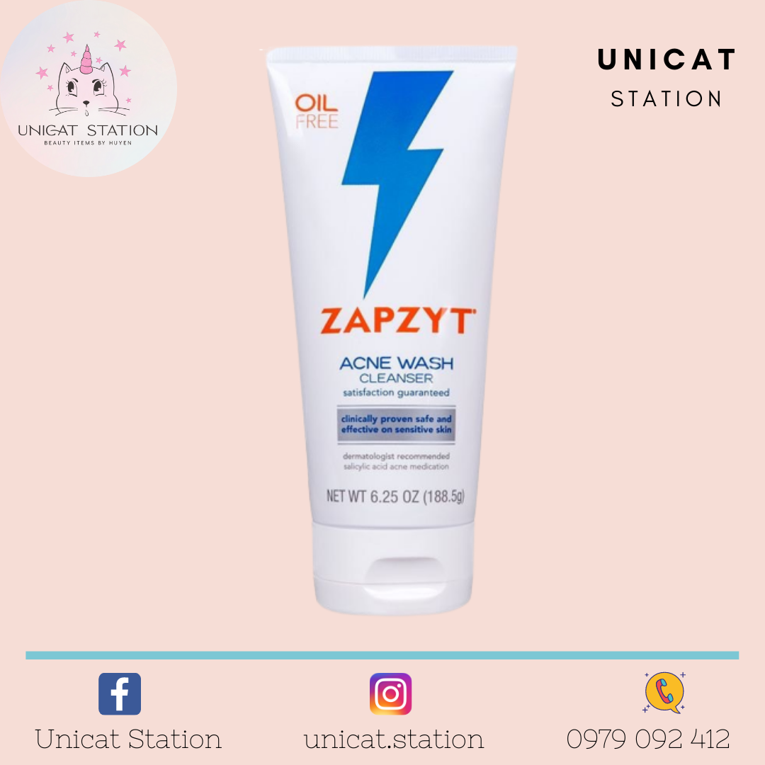 Sữa Rửa Mặt ZAPZYT Acne Wash Cleanser 6.25oz