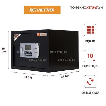 Két Sắt Mini Thông Minh Điện Tử Két Khách Sạn Việt Tiệp KS206-DT Nặng 10KG Có Báo Động Đổi Mật Khẩu Dễ Dàng Hàng Chính Hãng (Miễn Phí Giao Hàng Toàn Quốc)