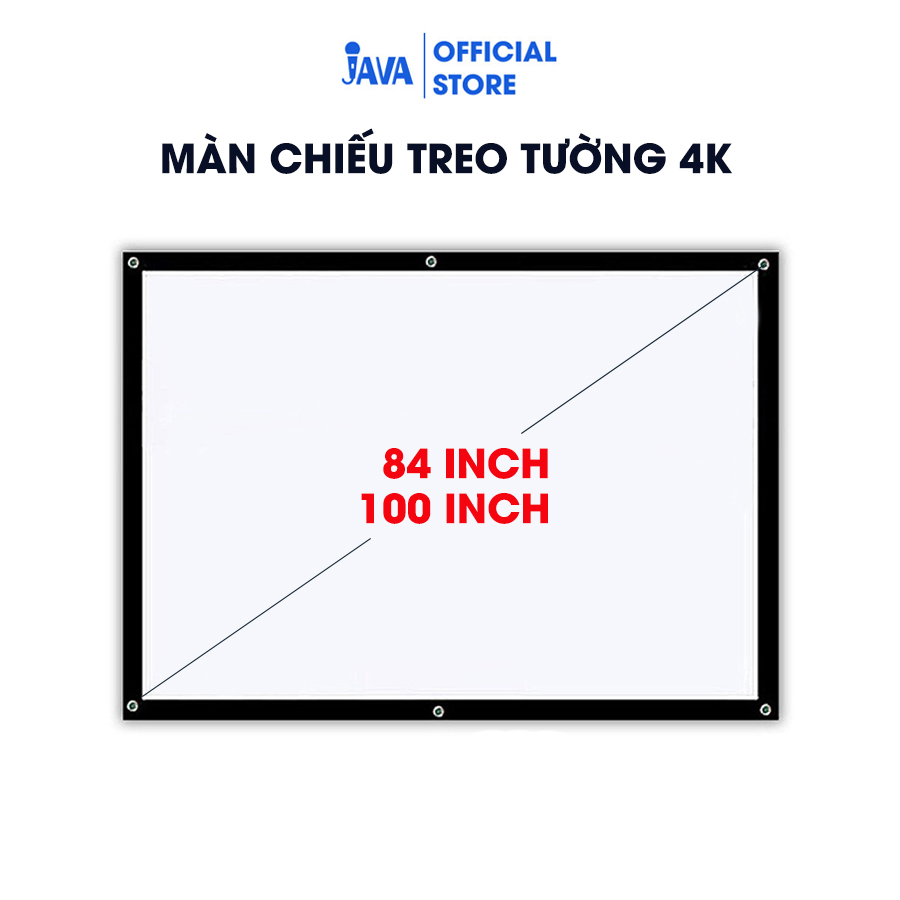 Màn chiếu tấm treo tường 4K kích thước 84 inch, 100 inch, 120 inch - Tương phản cao