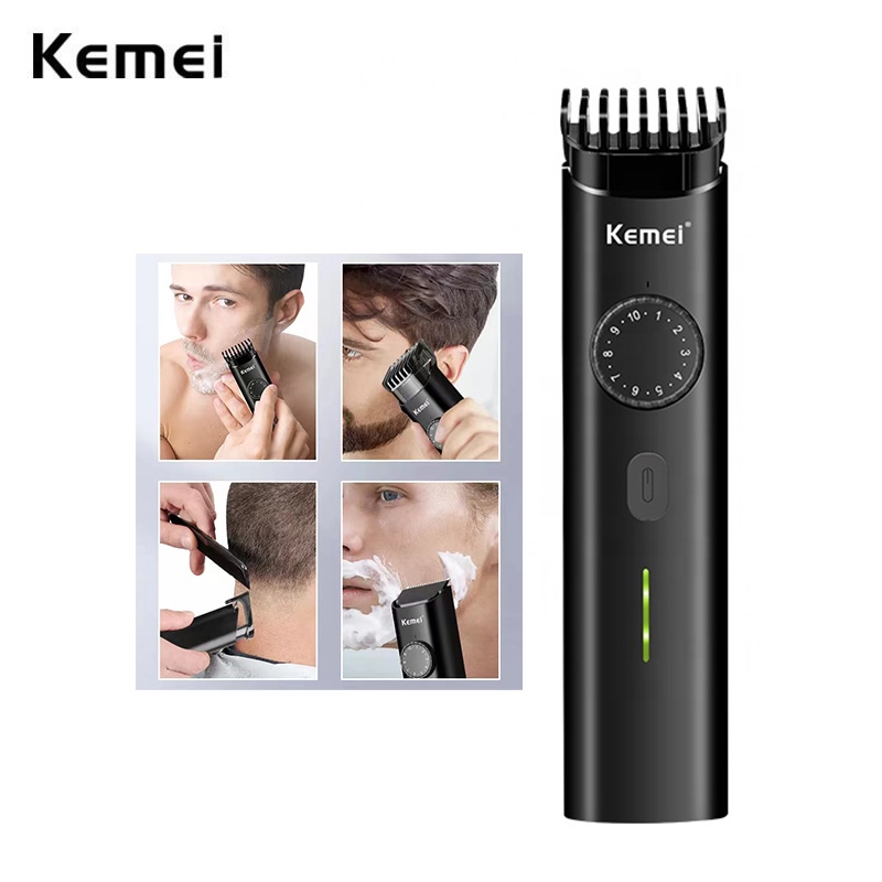 BEWEBEME Beard Trimmer for Men Washable Men's Hair Clipper With Precision Dial,Rechargeable Hair Clippers Trimmer with Adjustable 10 Length Setting,