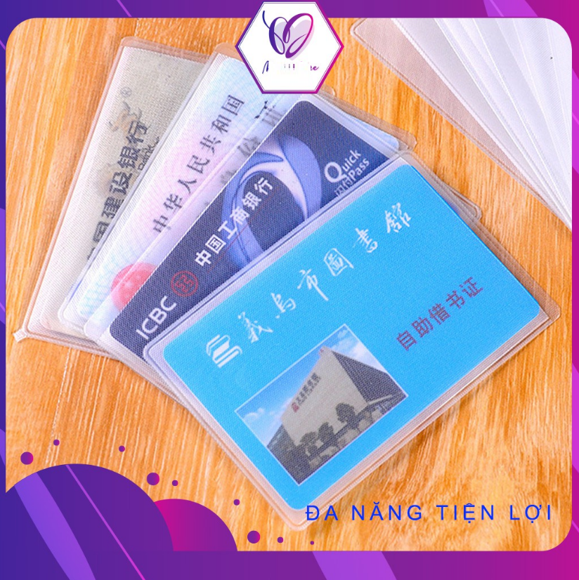 Combo 10 miếng bọc thẻ căn cước, thẻ ngân hàng atm, bằng lái xe