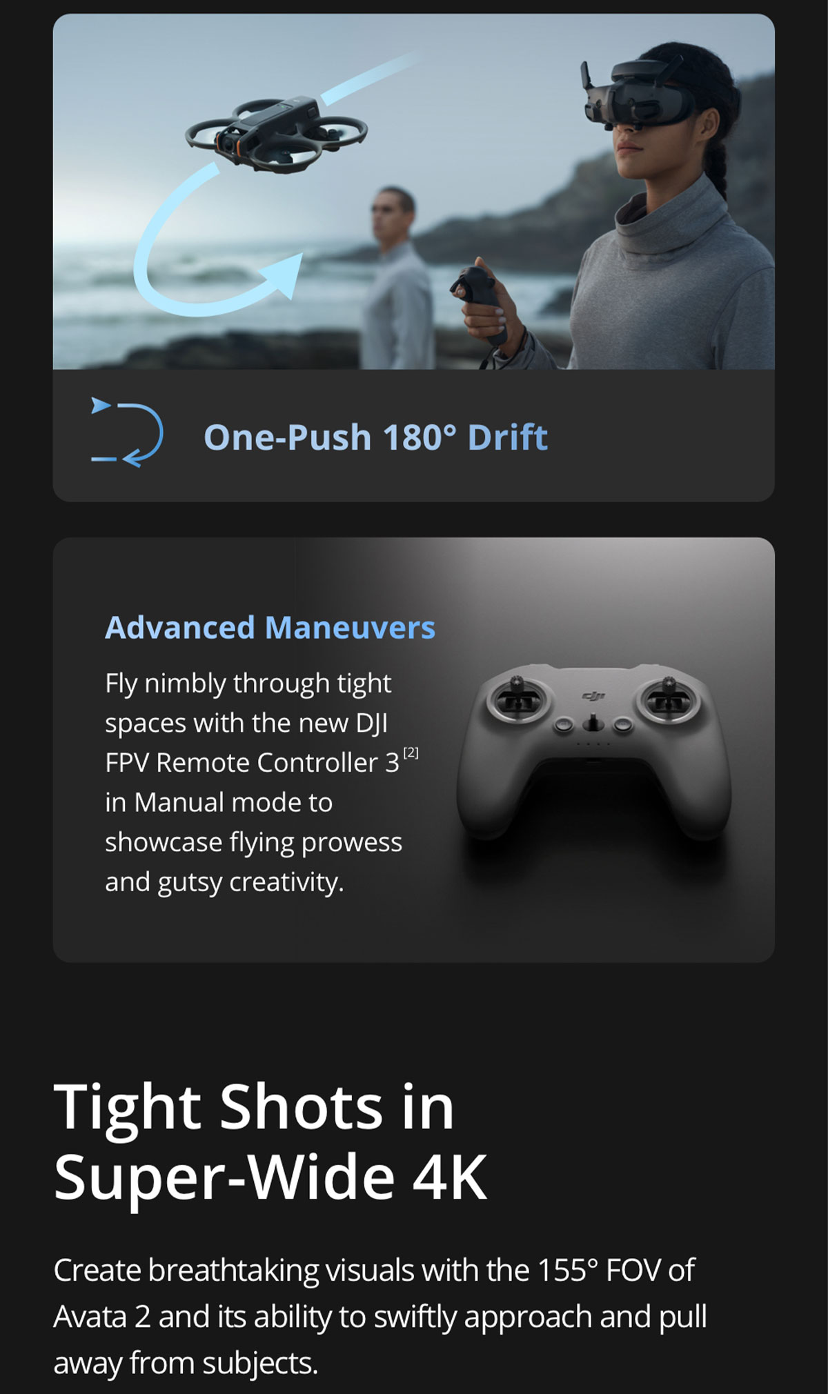 DJI Avata 2 — дроны с камерой |