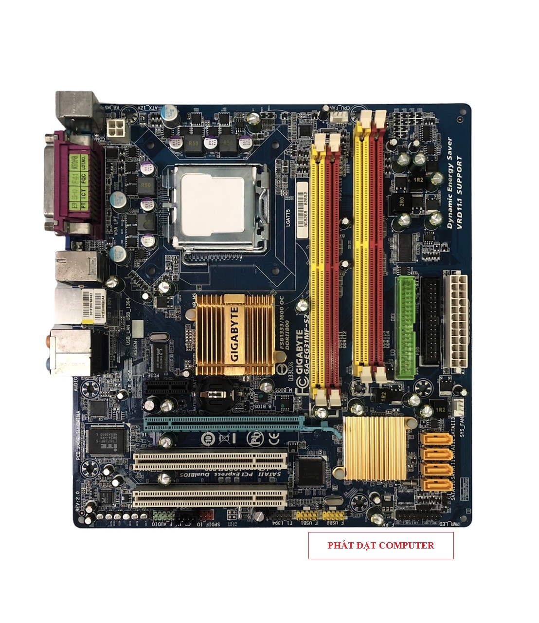 Main g31 gigabyte 4 khe ram d2 kèm fe