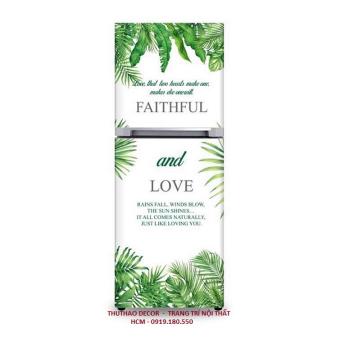 Giấy Decal Dán Tủ Lạnh LÁ XANH - THUTHAODECOR