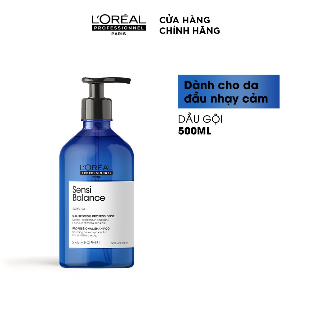 Dầu gội chăm sóc da đầu nhạy cảm L'oreal Professionnel Sensi Balance 500ml