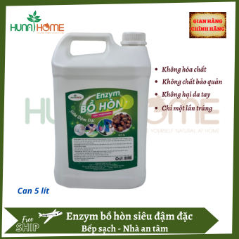 Tẩy rửa đa năng enzyme bồ hòn Hunahome - bếp sạch nhà an tâm (can 5L)