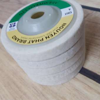 5 nỉ trắng đánh bóng d100mm
