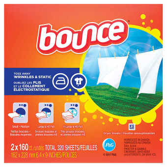 Giấy thơm quần áo Bounce của P&G Canada hộp 160 tờ
