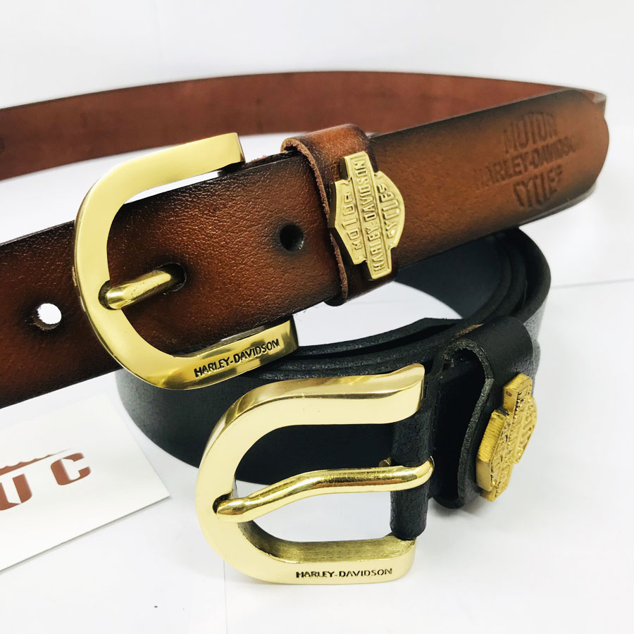 Thắt lưng dây nịt nam da bò nguyên tấm khóa đồng đúc Motor, bản 4cm bảo hành da ưu đãi 2 năm