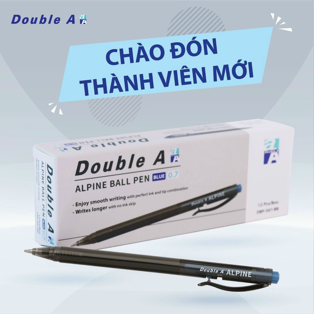 Bút bi Double A Alpine ngòi 0.7mm