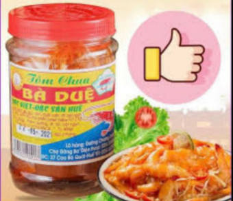 Tôm chua Bà Duệ  HỦ 400g ( đặc sản Huế)