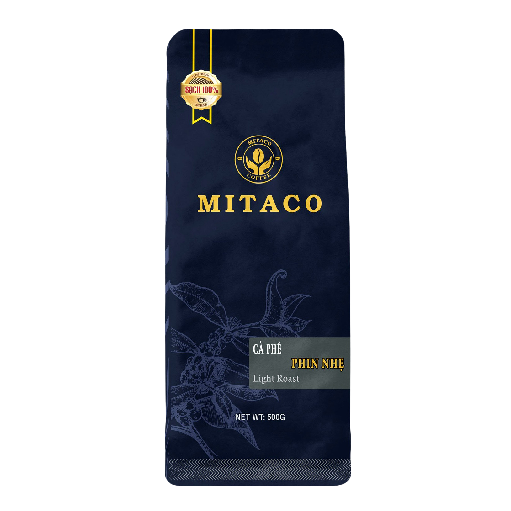 Cà phê pha phin nguyên chất Phin Nhẹ MITACO COFFEE Gói 500g