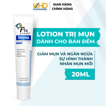 Chấm Mụn FIXDERMA Salyzap Lotion For Acne Night Time Giúp Ngăn Ngừa Mụn và Giảm Thâm Mụn Dành Cho Ban Đêm 20g [KIHODE]