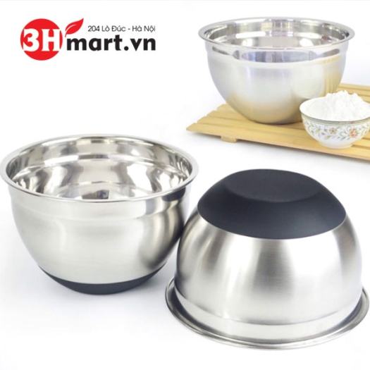 Thố (bát tô) trộn bột đáy silicon - 26cm
