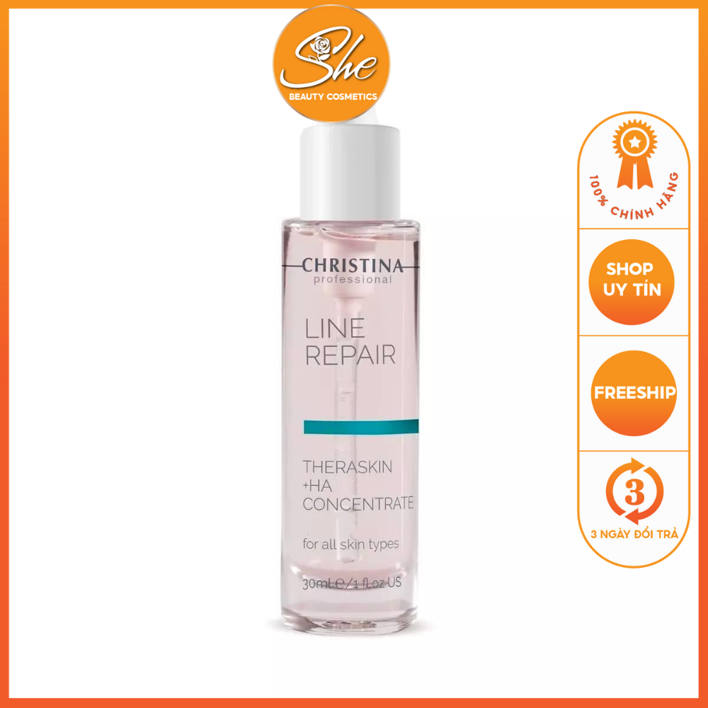 Serum cấp nước trẻ hoá da Christina Line Repair Theraskin+ HA 30ml và 50ml,serum cấp ẩm,Christina,serum Christina,ha Christina