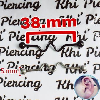 Khuyên Tai đeo 2 lỗ Khuyên indus ( 1 chiếc )