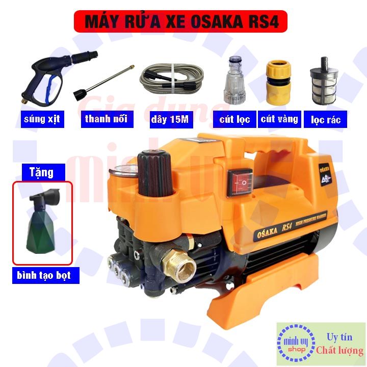 Máy rửa xe chỉnh áp osaka rs4-2800w lõi đồng