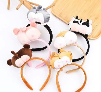 Cài tóc băng đô tóc mông thú dễ thương