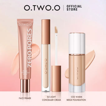 O.TWO.O 3PCs full face makeup set cosmetics Foundation Concealer Waterproof Long Lasting Makeup