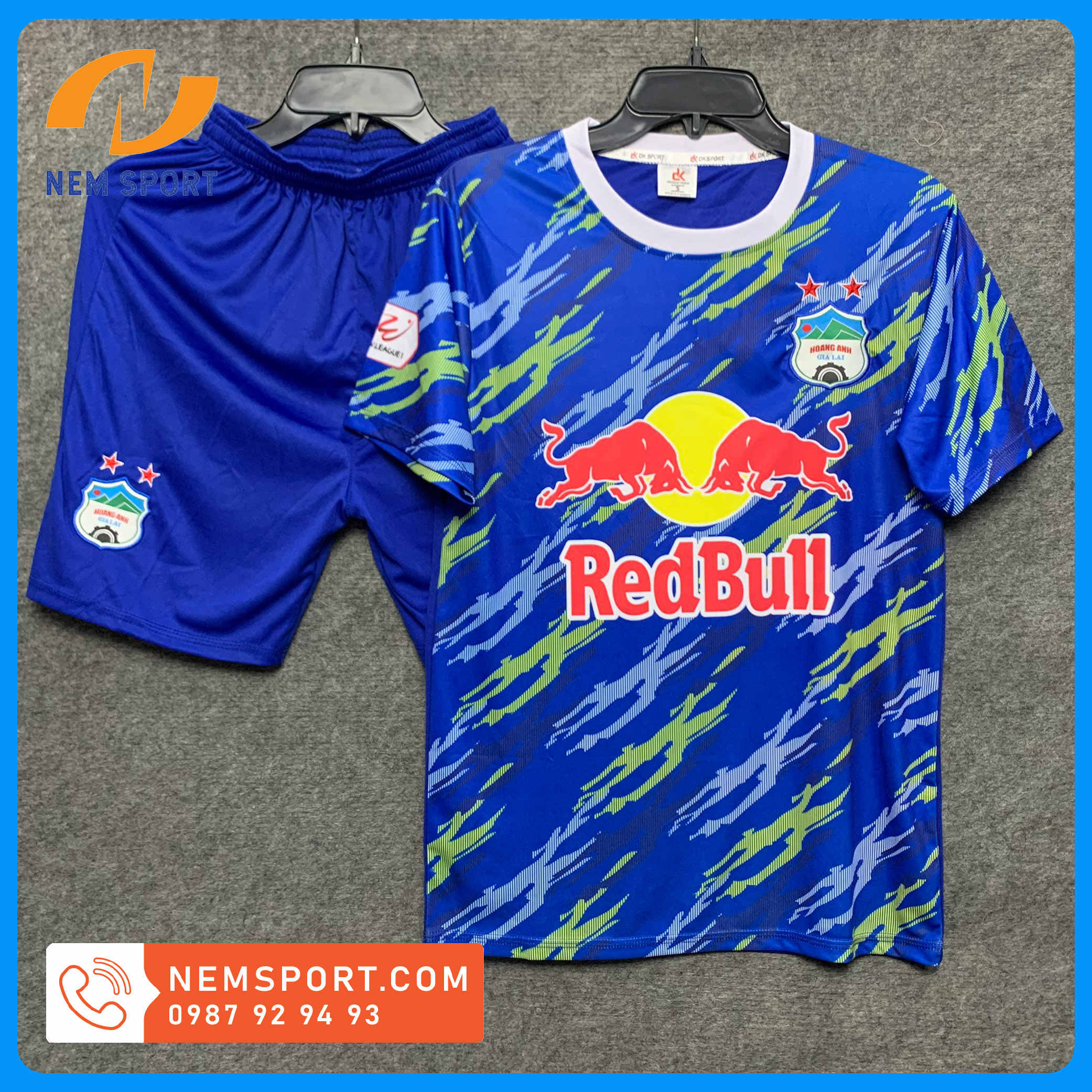 Quần Áo Đá Bóng CLB HOÀNG ANH GIA LAI 2022, ÁO ĐÁ BANH CLB HAGL MỚI 2022