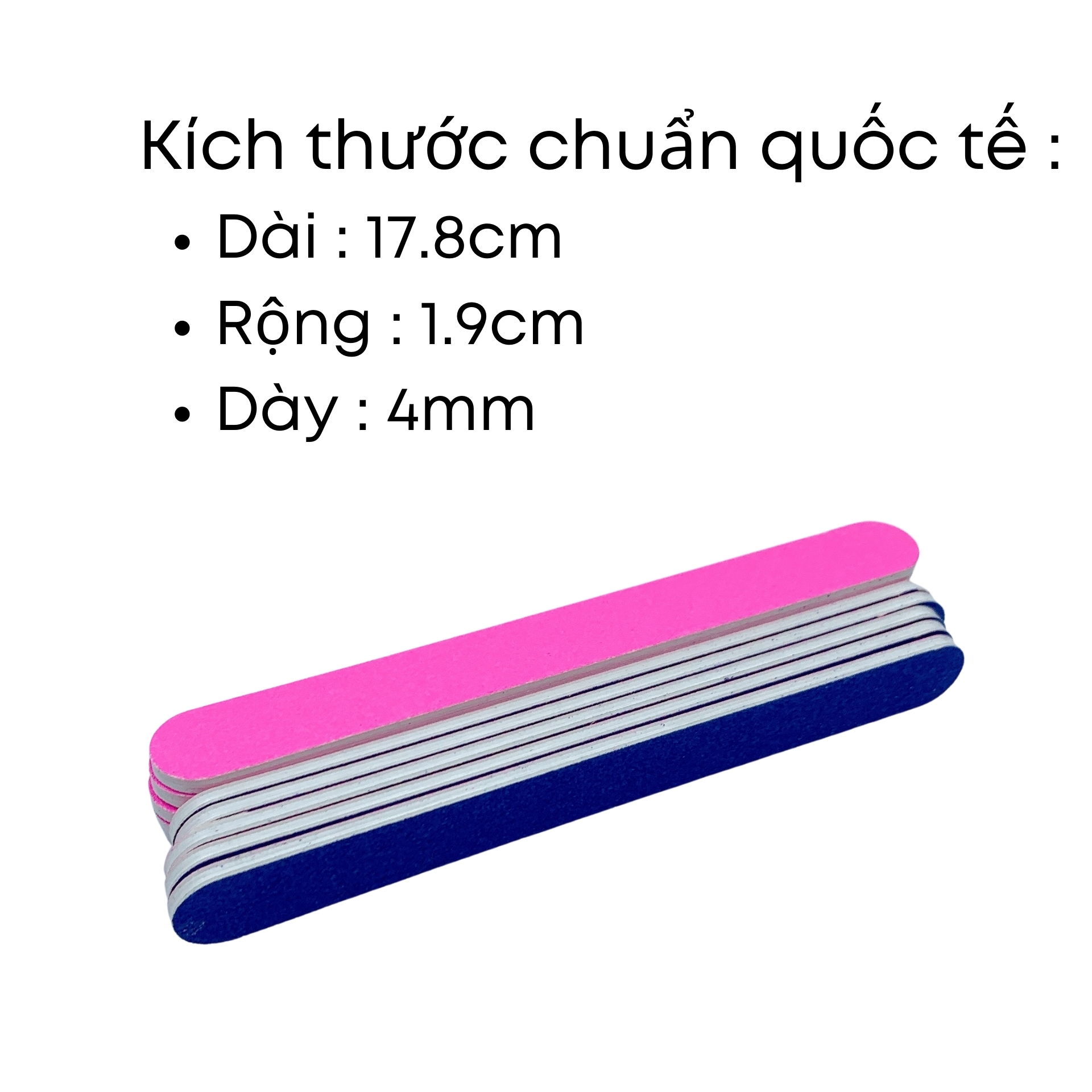 Combo 5 cây dũa móng gel& móng tay chuyên dụng cao cấp