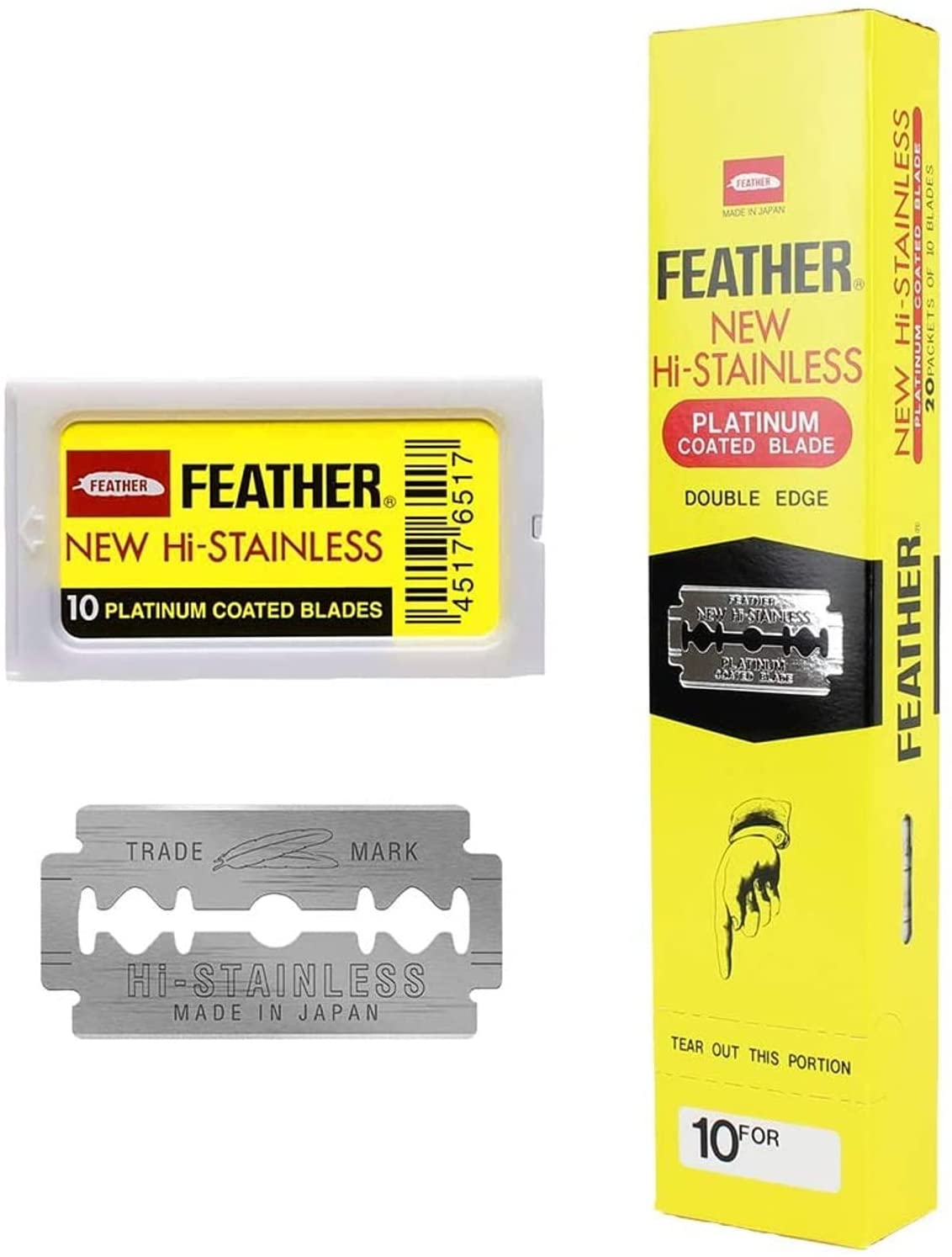 authentic feather razor blades