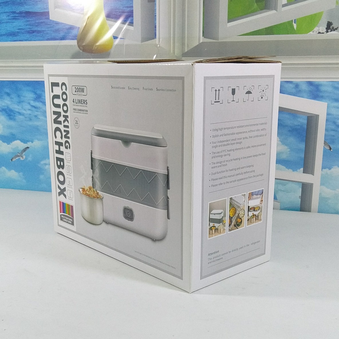 Hộp Cơm Điện Hâm Nóng Giữ Nhiệt Cooking LUNCHBOX Hộp Đựng Cơm Thực Phẩm Văn Phòng Cắm Điện Giữ Nhiệt Nồi hâm cơm, Cặp lồng cơm cắm điện, Hộp cơm Nồi ủ cơm cắm điện, Hộp cơm cắm điện văn phòng 2 tầng giữ nhiệt