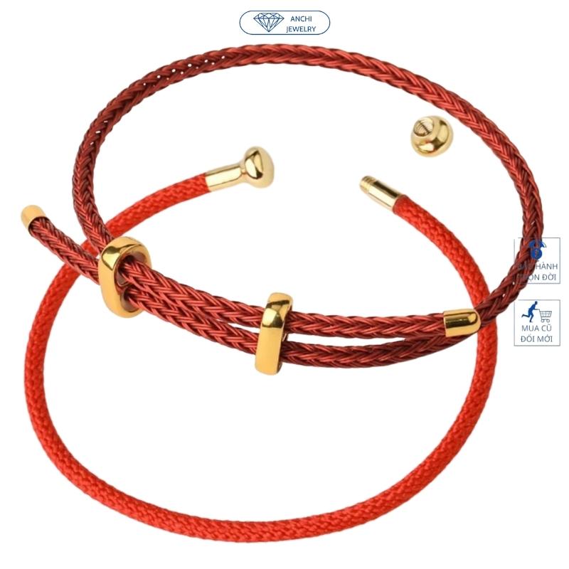 Vòng tay dây cước đeo charm size 3mm, Anchi jewelry