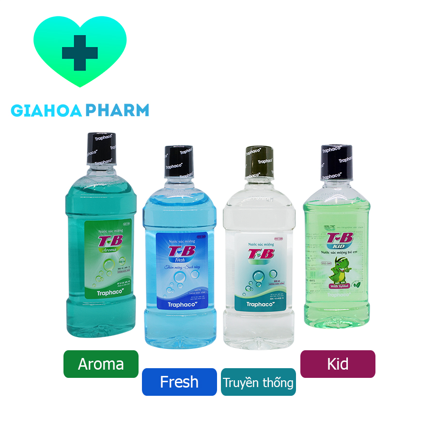Nước súc miệng TB - Thơm miệng sạch khuẩn phòng đau họng sâu răng