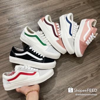 Các Mẫu Giày Vans Nam Nữ Trắng Sọc Đang Hót Nhất Hiện Nay