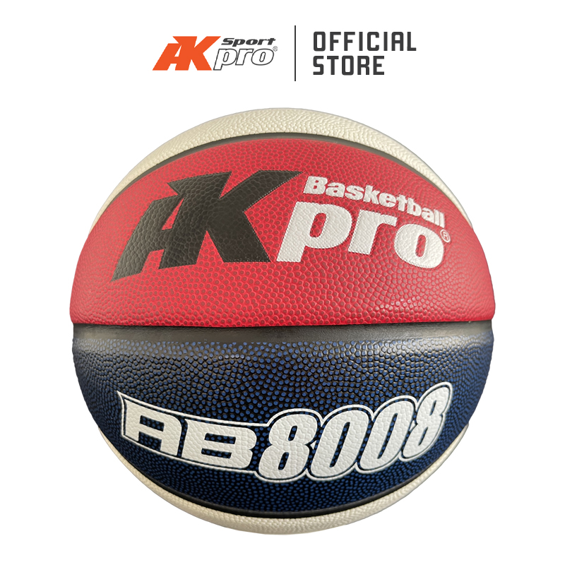 Bóng rổ Da AKpro AB8008 - Tặng kim bơm - Chính hãng