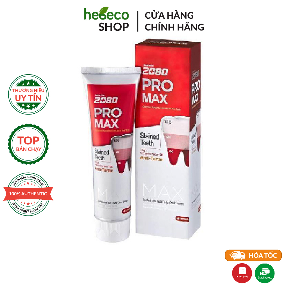 Kem đánh răng cao cấp chuyên biệt chống ê buốt răng nhạy cảm nhẹ 2080 PRO MAX SENSITIVE 125g - Hàn Quốc