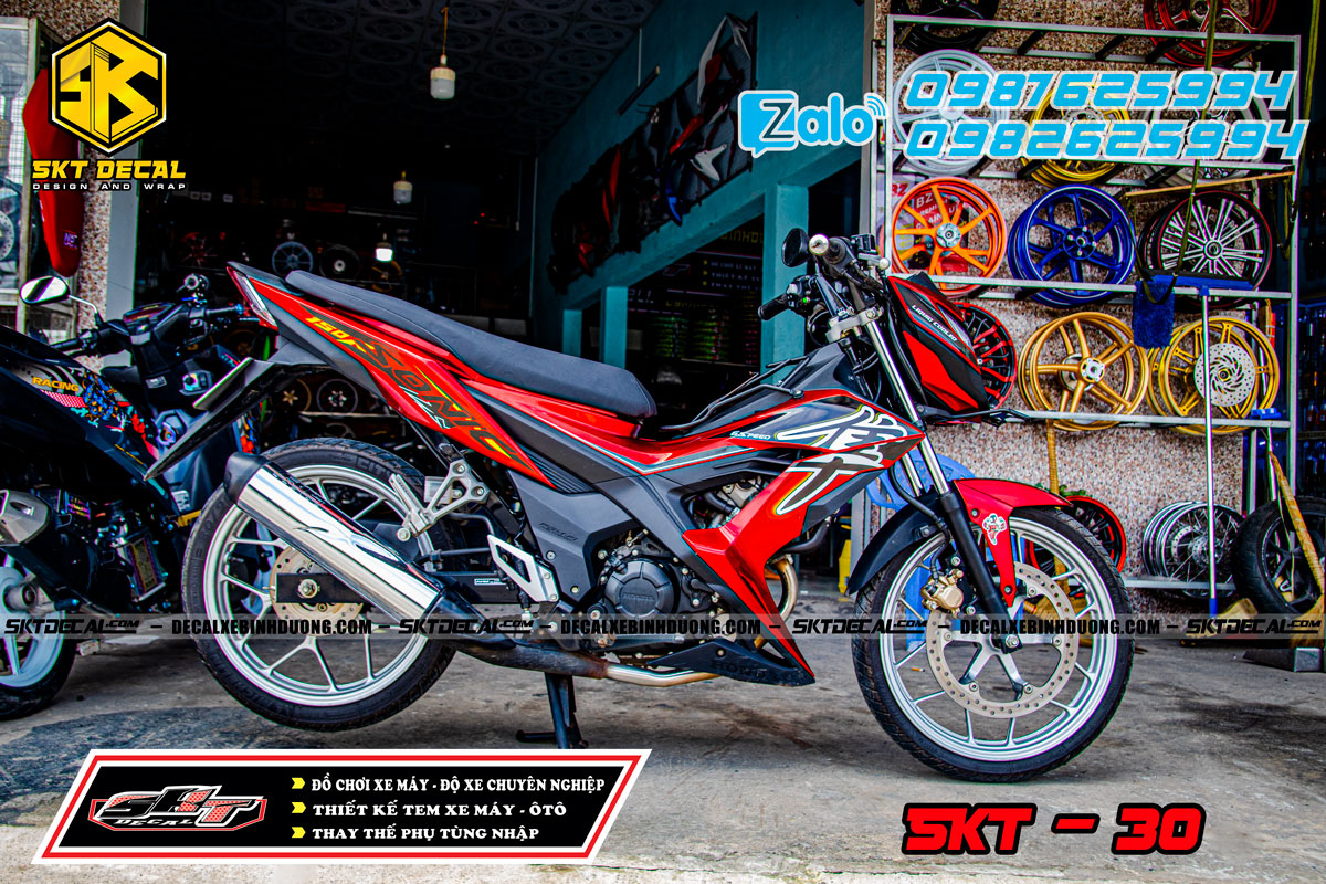 Tem rời sonic đỏ đen hayabusa 30