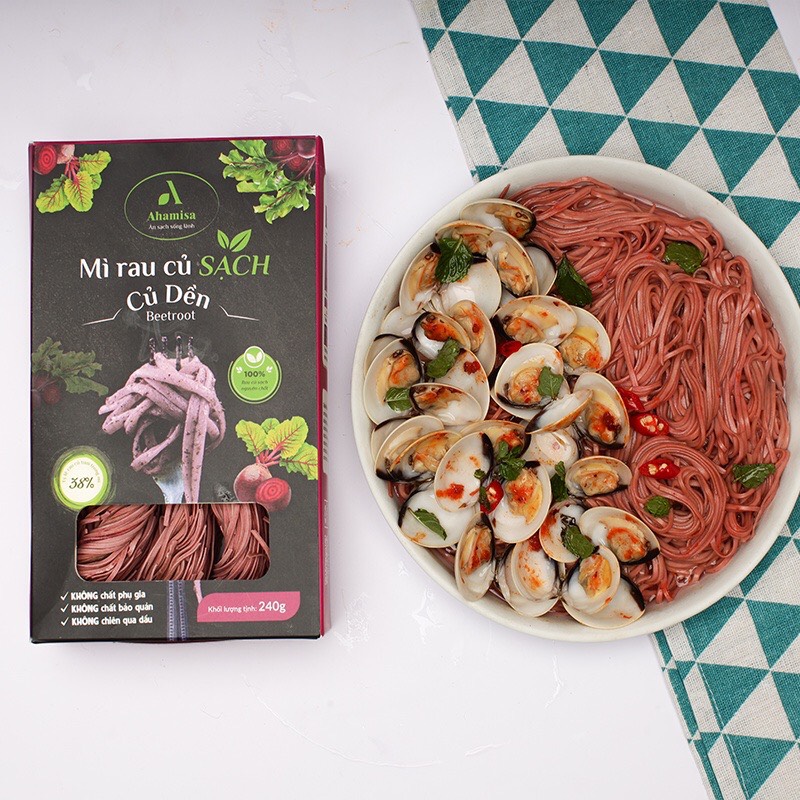 Mì rau củ sạch củ dền 240g ahamisa