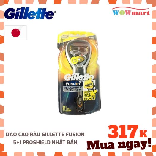 Lưỡi cạo râu Gillette Fusion 5+1 Proshield Nhật Bản - [Nhật Bản]