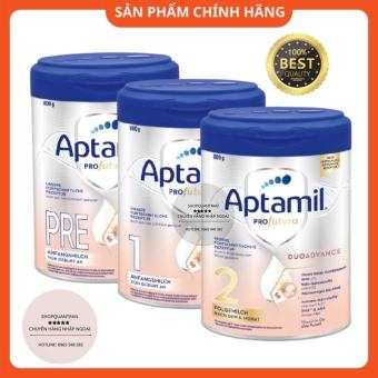 Sữa Aptamil Đức Bạc Pre,1,2 (Date 2023 Mẫu Mới) 800G Chính Hãng Giá Tốt