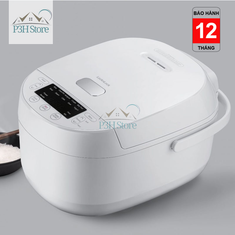 Nồi cơm điện tử lock&lock dung tích 1l màu trắng ejr311wht