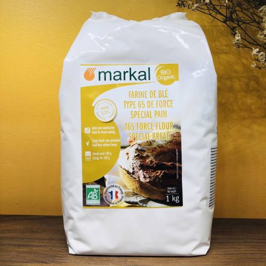 Bột mì hữu cơ T65 Markal 1kg (Protein > 13%)
