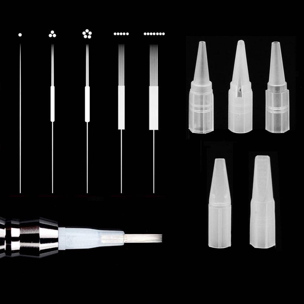 Set 50 - 100 Kim 1 (0.35, 0.4), 3P, 3F, 5P, 5F, 7F phổ thông dùng cho máy phun xăm phổ thông, máy gù, máy rồng, máy zenka